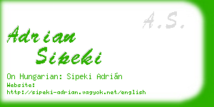 adrian sipeki business card